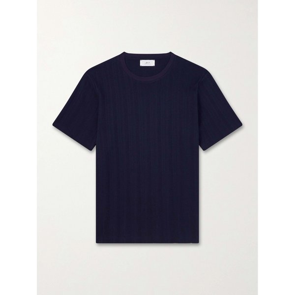 미스터 피 텍스처드 코튼 티셔츠 46376663163009173