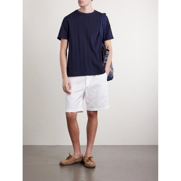 미스터 피 텍스처드 코튼 티셔츠 46376663163009173