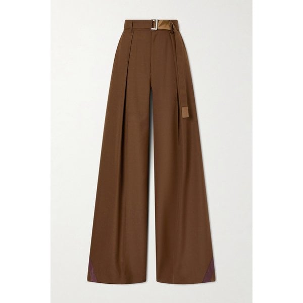 벨티드 플리츠 크레이프 와이드 팬츠 46376663162958857