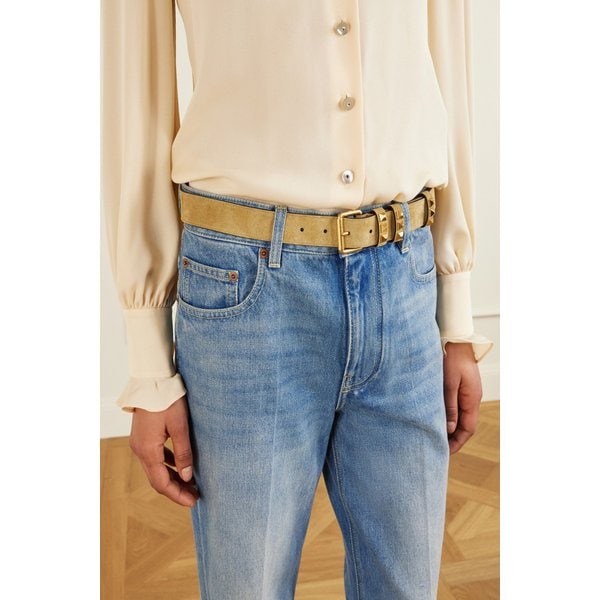 로크스터드 장식 스웨이드 벨트 46376663162985010