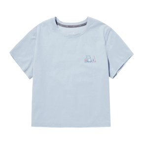 [밀레 본사] NOTE SYMBOLS ICE SHELL CROP T-SHIRTS_ZHQUT907