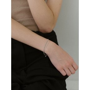 [White gold] Glitter Line Bracelet