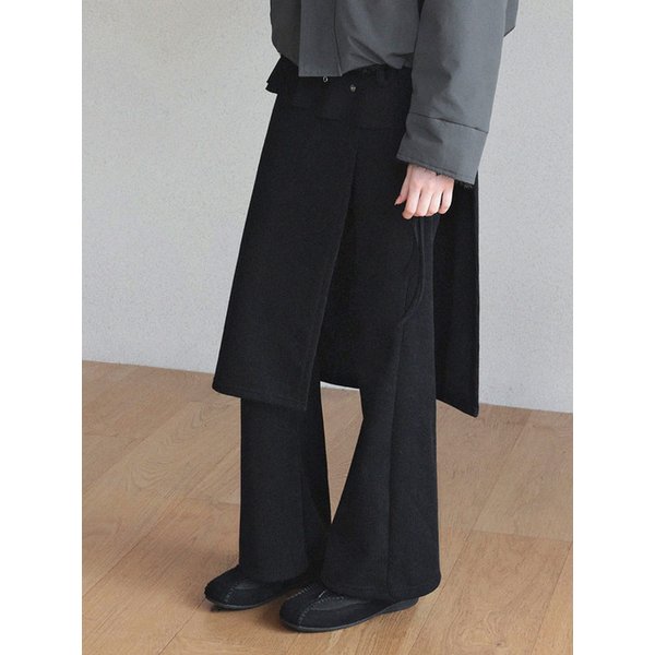 어벤 밴딩 부츠컷 롱 팬츠