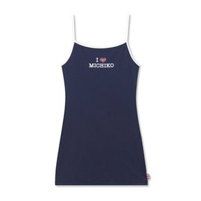 HEART UNION JACK MINI DRESS NAVY