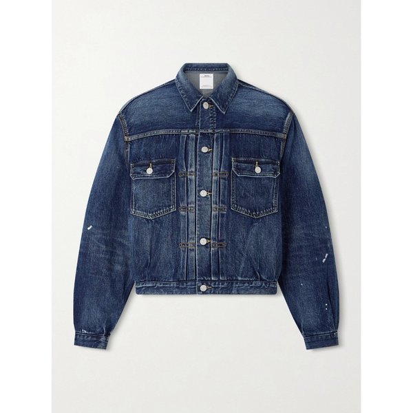 소셜 스컬프처 101 X DMGD-1010 크롭 디스트레스 셀비지 데님 재킷 46376663162933413