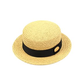 Beige Flat Short Panama Hat 여름페도라