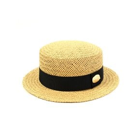 Beige Flat Short Panama Hat 여름페도라