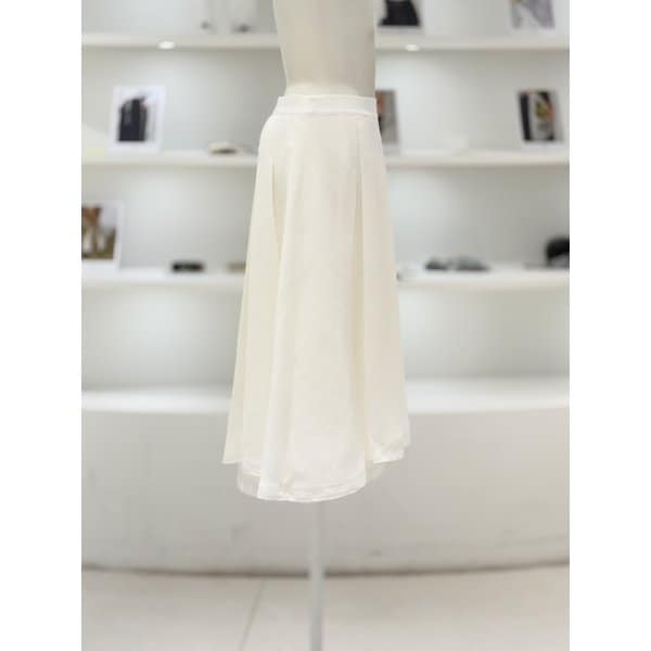 [여주점] 여성 레이스 헴 플리츠 쉬어 스커트 (D252MSD044)