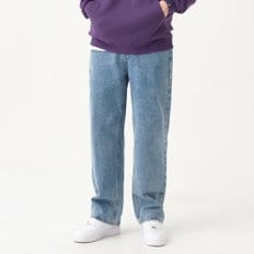 진마니아 제너럴 라이트 블루 롱 와이드 데님 남성 팬츠
