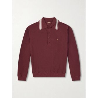 캐피탈 박스 스트라이프 자수 코튼 피케 폴로 티셔츠 46376663162925139