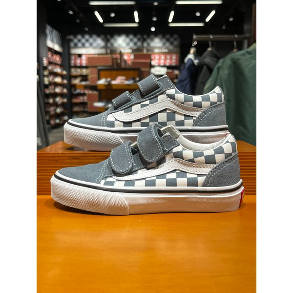[시흥점] 키즈 스니커즈 컬러띠어리 체커보드 올드스쿨 V (차콜)(VN000CYARV2)