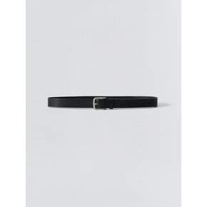 Minimal Mono Leather Belt_Black