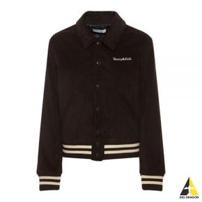 SPORTYRICH WELLNESS CLUB BOMBER JACKET - CHOCOLATECREAM (JA761) (웰니스 클럽 봄버 자켓)