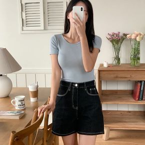 아츠 잔골지 유넥 반팔 니트 8color _P365248548