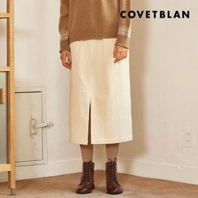 [COVETBLAN] 여성 오픈 허리밴딩 스커트(V198MSK202W)