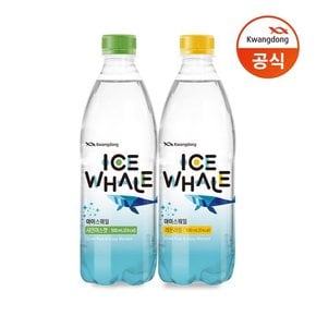 아이스웨일 샤인머스켓 탄산수 500ml20p+레몬라임 20p