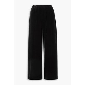 The Arthur velvet wide-leg pants 블랙 1647597350849061