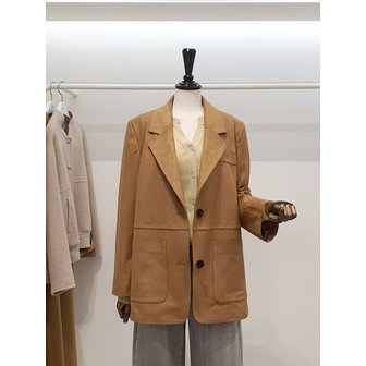 ZOOC [파주점] 쥬크 주크 아웃포켓 루즈핏 스웨이드 자켓​​ V261PSF954