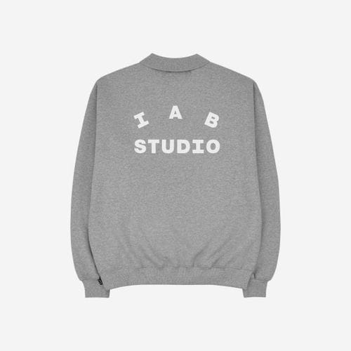 아이앱 스튜디오 럭비 스웨트셔츠 그레이 - 23FW IAB Studio Rugby Sweatshirt Gray - 23FW