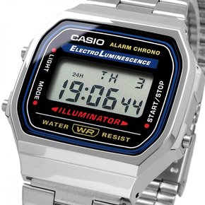 [카시오] CASIO 디지털 손목시계 스탠다드 A168WA-1W 맨즈 레이디스 키즈 실버 해외 모델