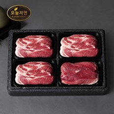 [1/13(월)이후 순차출고][냉장][오늘자연] 한돈 스페셜 구이세트 4호(1.6kg)/목살 3팩+앞다리살 1팩/팩당 400g 총1.6kg