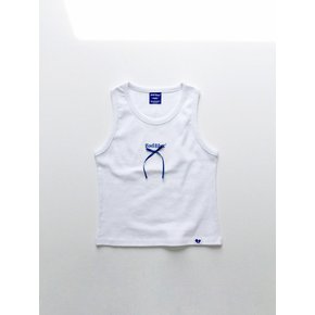 Ribbon Logo Sleeveless White