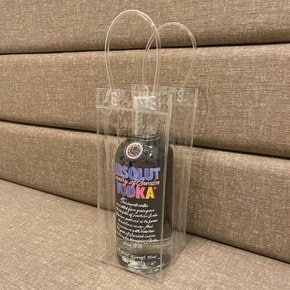 투명 쇼핑백 PVC 칠링백 와인 샴페인 쿨링백 휴대용 위스키 얼음통 비치백 물놀이 가방