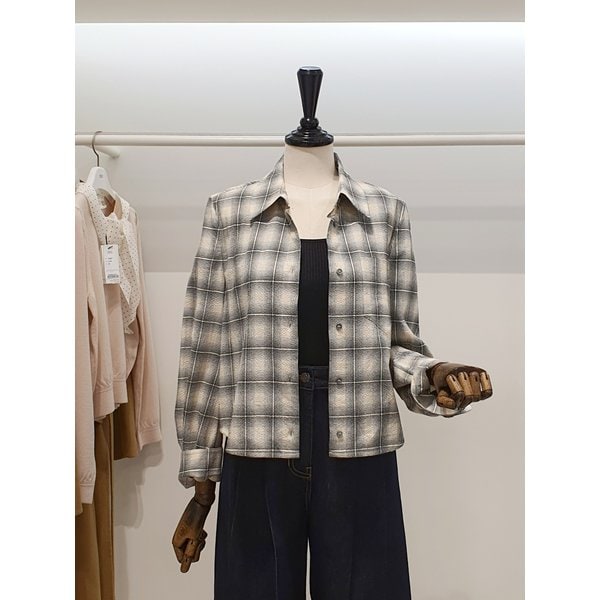 [파주점] 쥬크 주크 체크패턴 베이직 숏 셔츠 V261MSC906