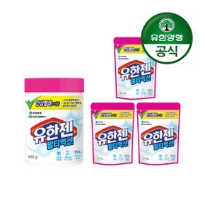 [유한양행]유한젠 멀티액션 산소계표백제(분말) 용기형 900gx1개+파우치형 1.5kgx3개