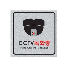 펄사인 CCTV녹화중/돔 8003 (200X200mm) 펄아크릴 (W28B60F)