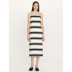 SANDY Striped maxi dress (Ivory&Navy)