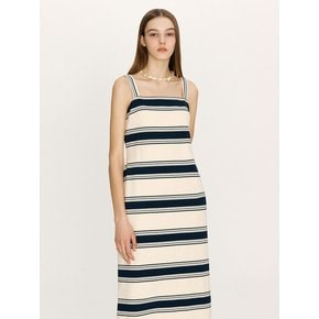 SANDY Striped maxi dress (Ivory&Navy)