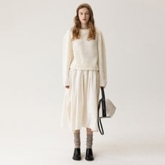 FW23 엘라Ella Gather Skirt Off-White