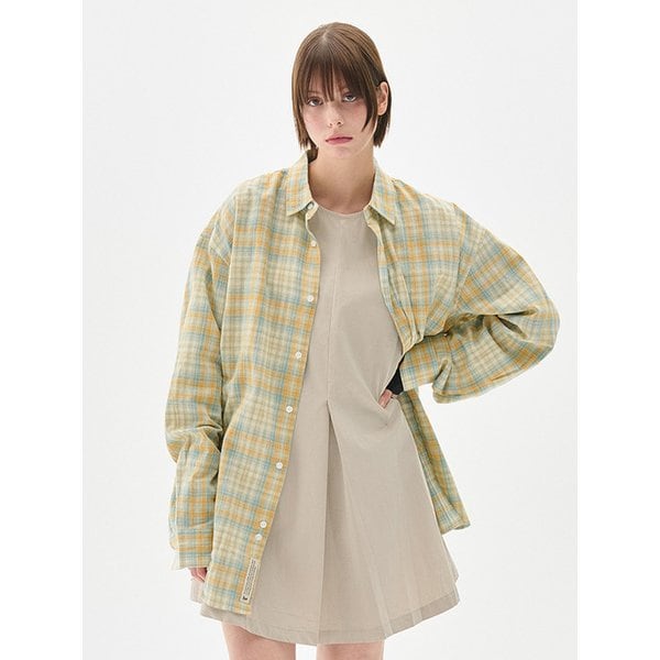 빈티지 오버핏 체크 셔츠 6컬러