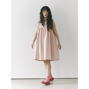 Volume slip dress / Pink