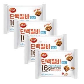 포스트 단백질바 미니 231g(21개입) x4개