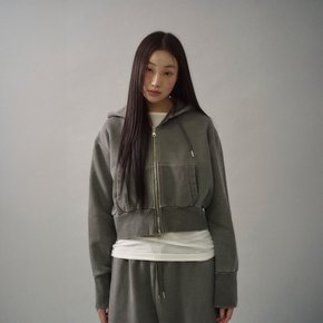 Dyeing Hooded Zip-Up