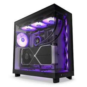 NZXT H6 Flow RGB 미들타워 케이스 Matte Black