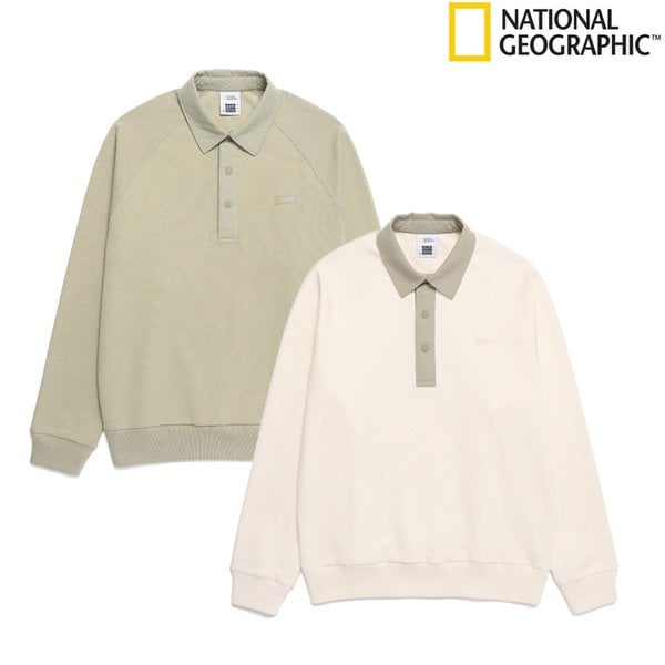 [시흥점] N251USW150 남여공용 피타 카라 세미오버핏 스웻 셔츠