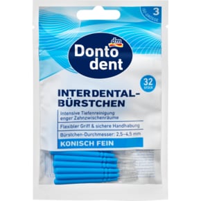 Dontodent 돈토덴트 치간 칫솔 블루 0.6 mm ISO 3 32개