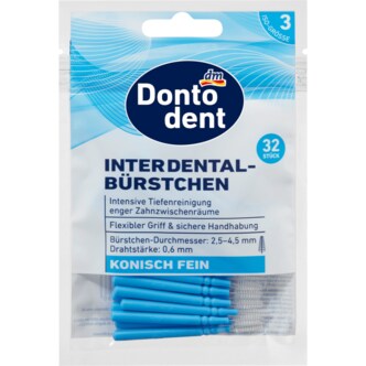  Dontodent 돈토덴트 치간 칫솔 블루 0.6 mm ISO 3 32개