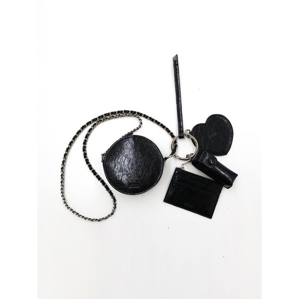 [리퍼브]LAYERED LEATHER BAG (BLACK)
