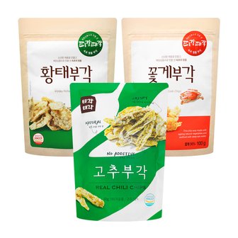  티각태각 황태+꽃게+고추부각 260g