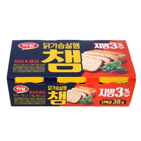 하림 챔 허브&페퍼 200g*3입