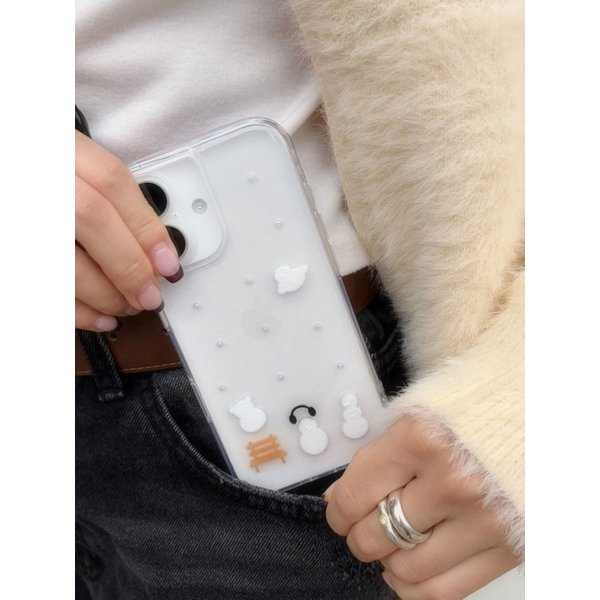 [레진] 눈사람 마을 이야기 폰케이스