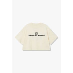 [부산점] 보브)) BASQUIAT 드롭 숄더 크롭 티셔츠 (7126240183)
