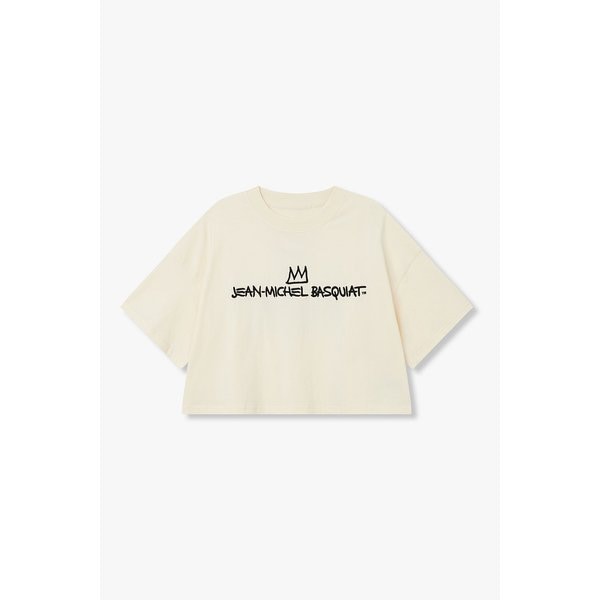 [부산점] 보브)) BASQUIAT 드롭 숄더 크롭 티셔츠 (7126240183)