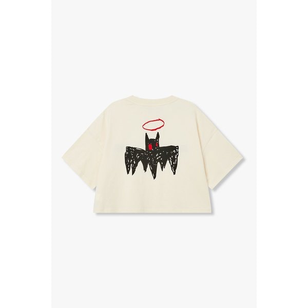 [부산점] 보브)) BASQUIAT 드롭 숄더 크롭 티셔츠 (7126240183)