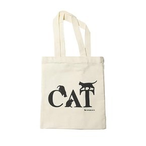 /디자인에버 Cat Black 클래식 미니 캔버스 면 에코백 가방