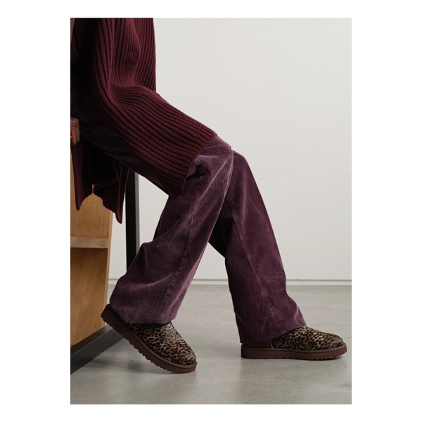 어그 클래식 울트라 미니 카스피안 레오파드 프린트 카프 헤어 부츠 1647597343262252